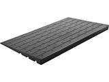 Rubber Threshold 4" Rise Threshold Ramp Doorway, 3 Channels Cord Cover Rubber Solid Threshold V952-WFSLYP24X42X4950BV0