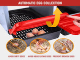 Chicken Hen Coop Hutch Nesting Box 3-Hole Roll Away Metal Design 52x47.5x81cm Durable Indoor Outdoor V985-NESTINGBOX