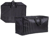 2Pcs Bedding Storage Bag Rectangular Oxford Cloth Black and White ped for Adults V1366-AZ2-W-13486