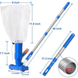 Telescopic Handheld Vacuum Cleaner, Portable Spa Vacuum for Hot Tubss, Efficient Swimming V1192-AZ-W-24090