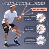 2-Pack Cordless Battle Ropes - Battle Rope - Fitness Rope - Soft Grip - For Home Gym & HIIT V1188-ZXY-131-177