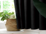 2pcs Set Black Durable Thickened Mildew proof Lightproof Curtain Household V1294-YM0901-JY16889-05
