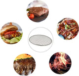 Round 304 Stainless Steel Grill Grate, BBQ Mesh Rack for Camping, Outdoor Grilling, Baking and V1189-LC-HW-00311