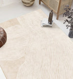 white Imitation Cashmere Rug 160cm＊240cm V679-WABISABI-160240