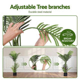 Artiss 100cm Artificial Palm Tree Faux Trees Indoor Decor Artificial Plants Lifelike Plant AP-TREE-PALM-100