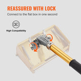 VEVOR Drywall Flat Box Handle, 40''-64'', Anodized Aluminum Flat Finishing Extension Handle, V952-GQPSHSBYC4064MWTCV0