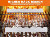 4 pieces - Skewer holder - Stainless steel skewer rack - BBQ Skewer - Stainless Steel Skewer V1188-MS101-03050-1
