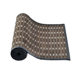 Streak Bamboo Table Runner 140 x 33cm Grey Brown Silver V442-JTC-TABLER-BAMBOOEM3G-GREY-RE