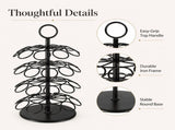 Coffee Pod Carousel Holder, 4-Tier Rotating K Cup Holder Compatible with 40 Cup Pods, Coffee Bar V1192-AZ-W-18425