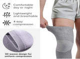 Bamboo Knee Sleeves, 2-Pack Compression Sleeve Women Men Elastic Warm Slip-on Recovery Br for V1370-AZ4-17700