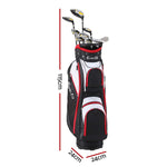 Everfit Golf Clubs Set Men Right Handed Golf Wedges Alloy Driver Golf Stand Bag GOLF-A-CLUB-MEN-10-AB