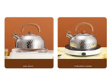 Water Kettle Stainless Steel Whistle Water Kettle Large Capacity Flat Bottomed for Gas Induction V1294-YM0703-3113230059213
