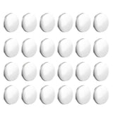 24 Pack Shower Curtain Weights with Adhesive Design 1.6", Strong Round Design, No Tool Installation, V1369-AZ3-W-08563