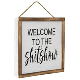 Handcrafted Welcome Sh*t Show Framed Wall Art 30x12cm V637-33786WEL