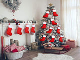 100 Pieces elt Christmas Stockings 15 Inch Party avors Stockings Xmas Decoration Stocking Rustic V1259-DP01-F-502