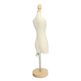 Dress Form Female Mannequin Torso Mini Dress Model with Wooden Base for Sewing Display Photo V1294-YM0710-3117230262511