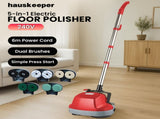 Hauskeeper 5 in 1 Electric 240V Floor Polisher with 6M Power Cable Timber Hard Waxer Buffer Cle FLOORWAX