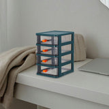Green Plastic Storage Organizer with Multiple Drawers for Desk, Kitchen, and Home Use V1369-AZ3-W-13305