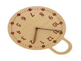 Wall Clock 10 Inch Round Silent Decorative Battery Operated Wooden Wall Clock for Kids Living V1294-YM0901-3115240042111