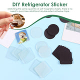 25Pcs DIY Fridge Magnet Kit, Adhesive Backing Design, Thickened and High Transparency, for Photo V1369-AZ3-W-12254