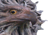 Eagle Head Tree Decor Lifelike Resin Tree Root Eagle Head Pendant Hanging Decoration for Garden V1294-YM0901-3111240170211