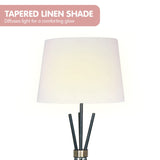 Sarantino Tripod Floor Lamp in Metal and Antique Brass LMP-MLM-682