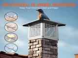 Chimney Cap 9 x 9 304Stainless Steel Fireplace Flue Caps Cover Mesh V952-BXGFXPDYDGYSKQNL5V0