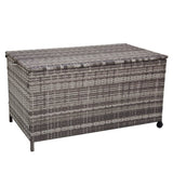 Outdoor PE Wicker Storage Box Garden 320L-Grey V264-OTF-506S-LGR