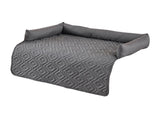 75*75CM Grey Waterproof & Scratch-Resistant Pet Sofa Protector Mat with Pillow Cat & Dog Bed, V888-ELOSUNG17392