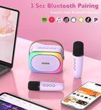 Karaoke set for kids - Portable Bluetooth speaker for car - Equipped with 2 karaoke microphones V1188-ZXY-131-018