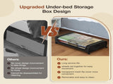 CARLA HOME Set 2 Pcs XXL Under Bed Rolling Storage Containers with 50L Large Capacity and Wheels LSB-36129