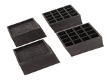 Furniture Riser 2 Inch Stackable TPU Square Desk Riser Heavy Duty Waterproof Anti Slip Black V1294-YM0714-3113210209411