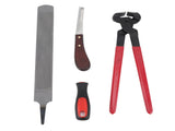 Hoof Repair Tool Kit Steel Double Sided File Hoof Trimmer Tool Kit for Horses Cattle Sheep Donkeys V1294-YM0703-3111230117711