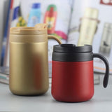 Wide Mouth Water Bottle,Coffee Mug With Handle 12oz Insulated Stainless Coffee Travel Mug Double V1366-AZ2-W-21193