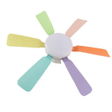Socket Light Fan LED Dimmable Remote Control Socket Ceiling Fan with 6 Leaves E26 E27 Base for Home V1294-YM0901-3119250013411