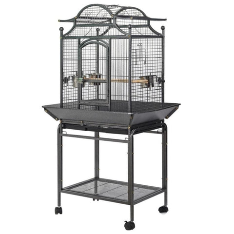 YES4PETS Large Bird Budgie Cage Parrot Aviary Carrier With Stand & Wheel V278-B023