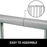 10 Holders Floor Bike Rack, 59" Length All-Steel Grid Bike Rack, 10-Bike Capacity Dual-Side Storage V952-TCJ-10C0000000001V0