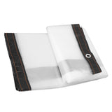 Transparent Tarp Cold Insulation Garden Rainproof Clear Poly Tarp Plant Cover Cloth 9.8 X 9.8ft V1294-YM0703-3111230141313