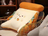 Backrest Pillow Washable Removable Cover Soft Cartoon Animal Back Support Cushion for Office Chair V1294-YM0706-3117230223711