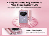 Rhinestone Electric Nail Drill Kit with Heart Display - Rechargeable Nail File Machine with 11 Drill V888-ELOSUNG57282