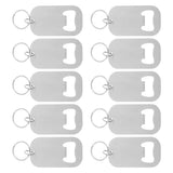 10Pcs Multifunctional Stainless Steel Bottle Opener Keychains for Everyday Use V1369-AZ3-W-20714