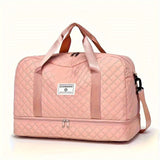 Luxury Duffle Bag Oversized Duffle Travel Bag Gym Bag Multiple Compartments Wet - Light Green - Size V1106-127-81999-LIG-01