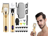 Cordless Hair Clippers for Men Trimmers Set and Barber Clippers for Haircut Beard Trimmer Kit with V1263-JX-6622-2