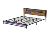 Levede King Bed Frame Storage Headboard Industrial BF1066-K