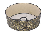 Black Hollow Metal Lampshade with Yellow Lining Metal Table Lamp Light Shade for E27 E14 Caliber V1294-YM0521-3119230017311