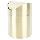 Desktop Trash 304 Stainless Steel Fingerprint Proof Compact Space Saving Mini Countertop Trash V1294-YM0703-3117230100511