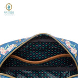 PIP Studio Petites Fleurs Dark Blue Small Square Cosmetic Bag V442-HIN-MISC-COSMETICFLEURSS-DARKBLUE-SQ
