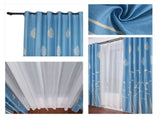 Polyester Window Curtain Shade Bedroom Living Room Kitchen Decor V1294-YM0901-JY25330-01