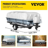 Pontoon Boat Cover, Fit for 25'-28' Boat, Heavy Duty 600D Marine Grade Oxford Fabric, UV Resistant V952-FQCZYCYCB2528M0J5V0