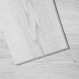 Interlocking Vinyl Floor Tiles 48 x 7.3 inch, 10 Tiles 5.5mm Thick Snap Together, Light Gray Wood V952-LSYXJDDLSQHMPROS8V0